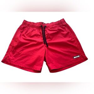 Hollister Men's Athletic Shorts in Vivid Red